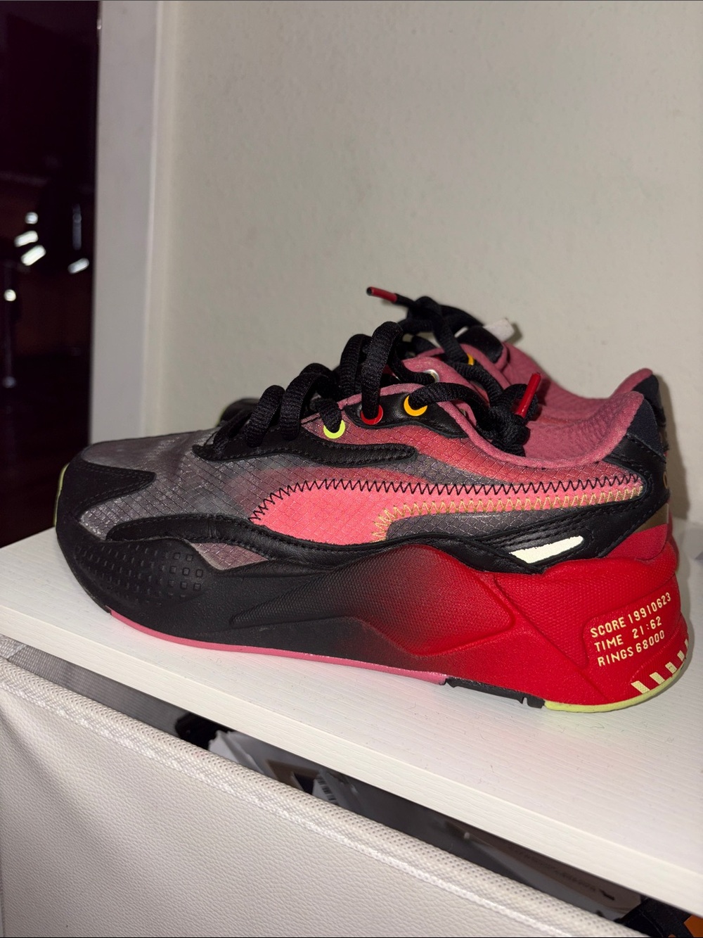 Puma Kids Sneakers in Pink, Black and Red
